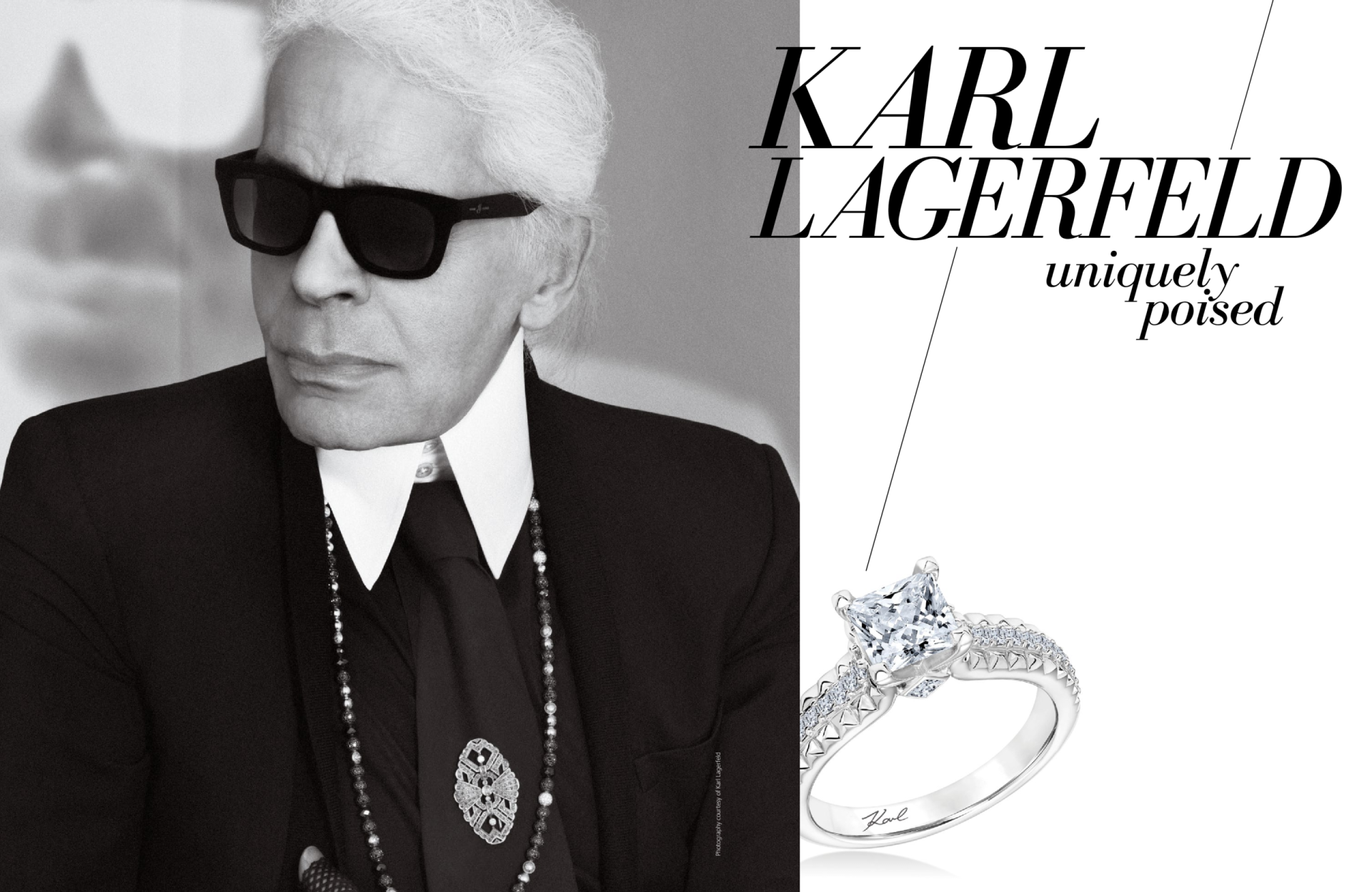 Buy Swarovski Karl Lagerfeld Geometric Ring, Gray, Palladium plated
