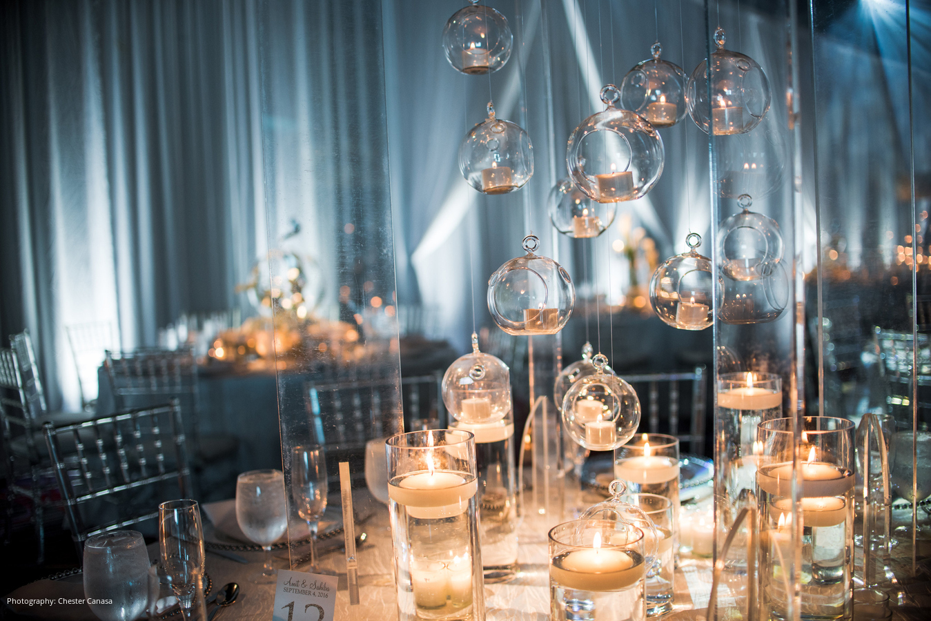 Mirror Wedding Centerpieces & Decor