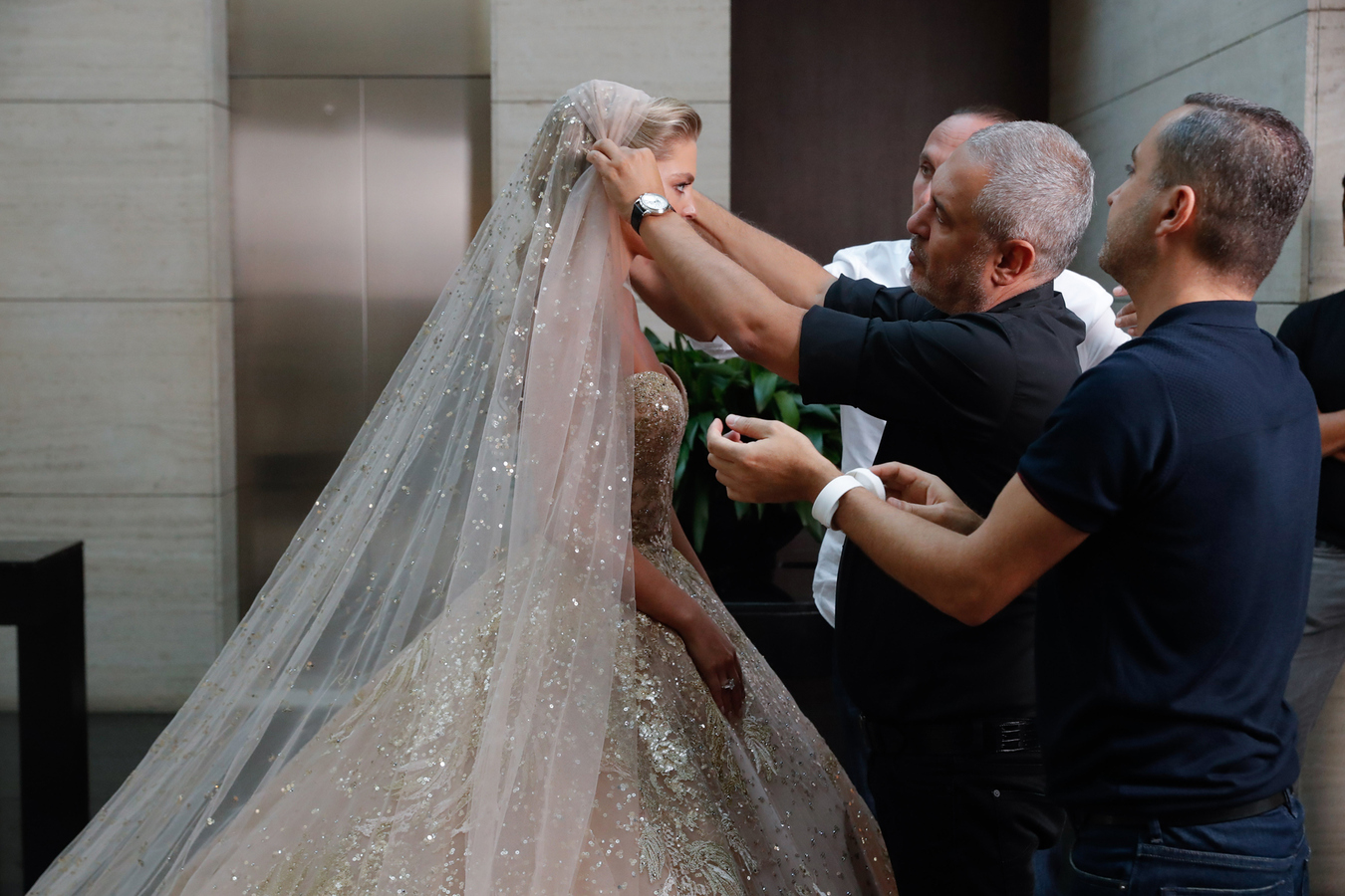 Christina Mourad's Elie Saab Wedding Gown From Every Angle