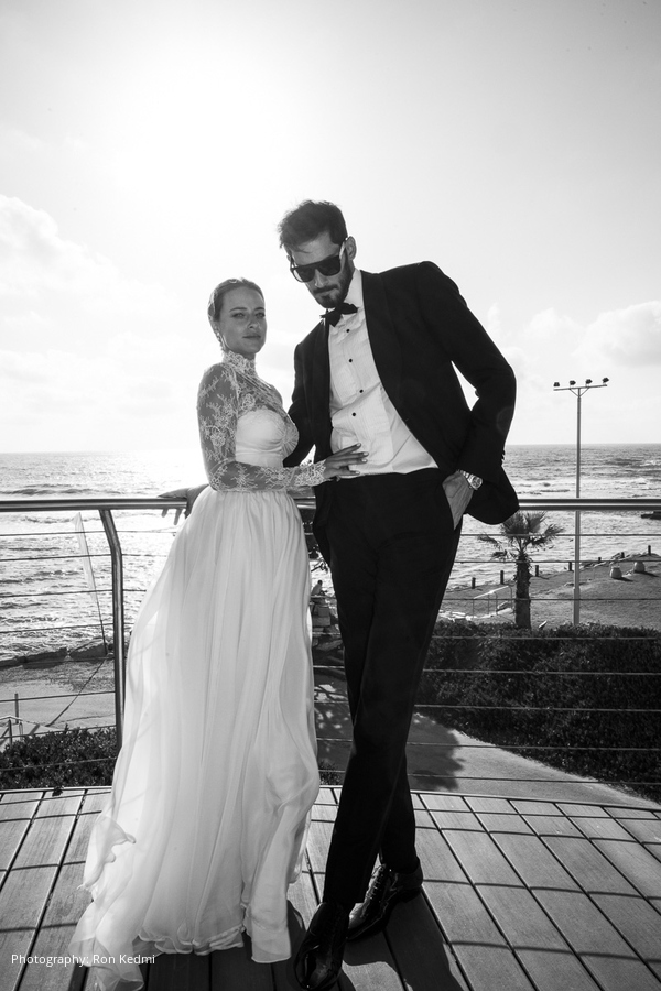A Romantic, Summer Wedding At Al Hamayim in Caesarea, Israel
