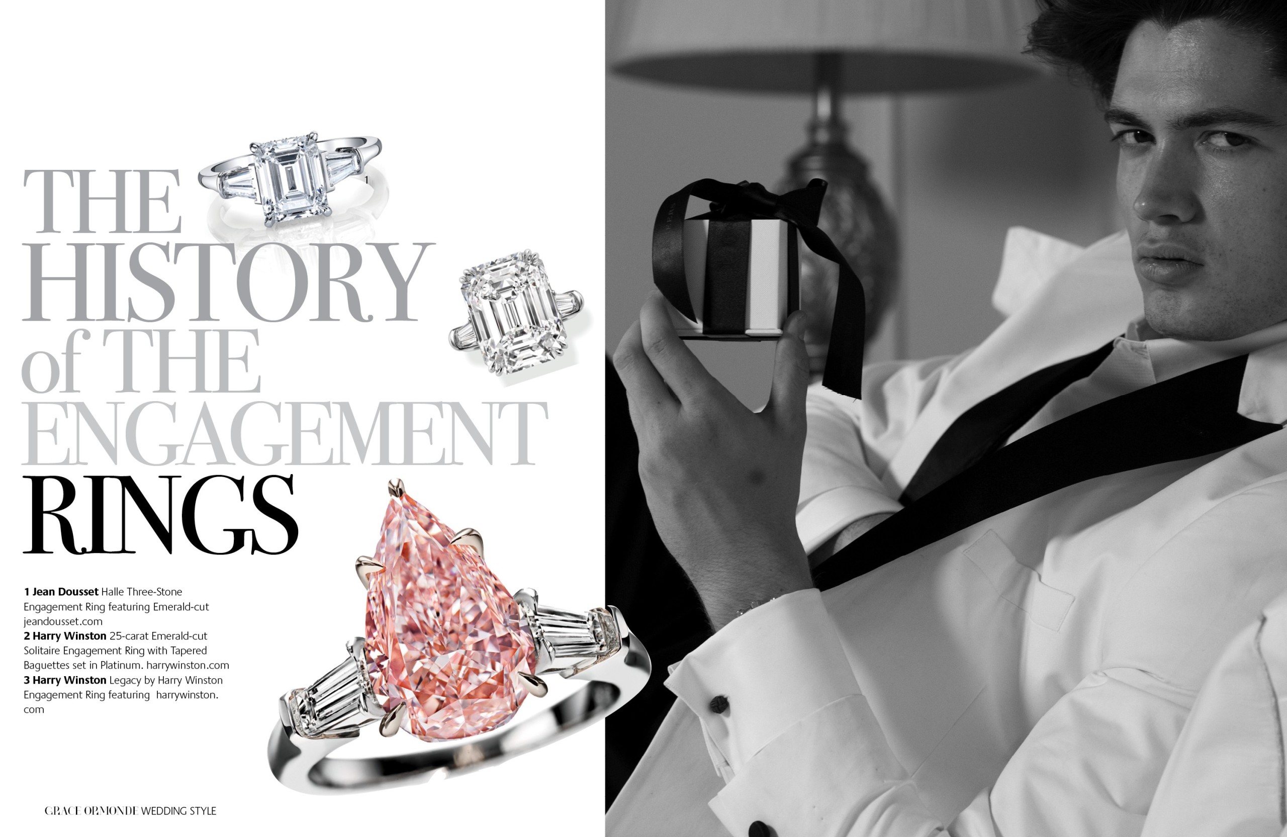 A closer look at Rajwa Al Saif's Harry Winston engagement ring