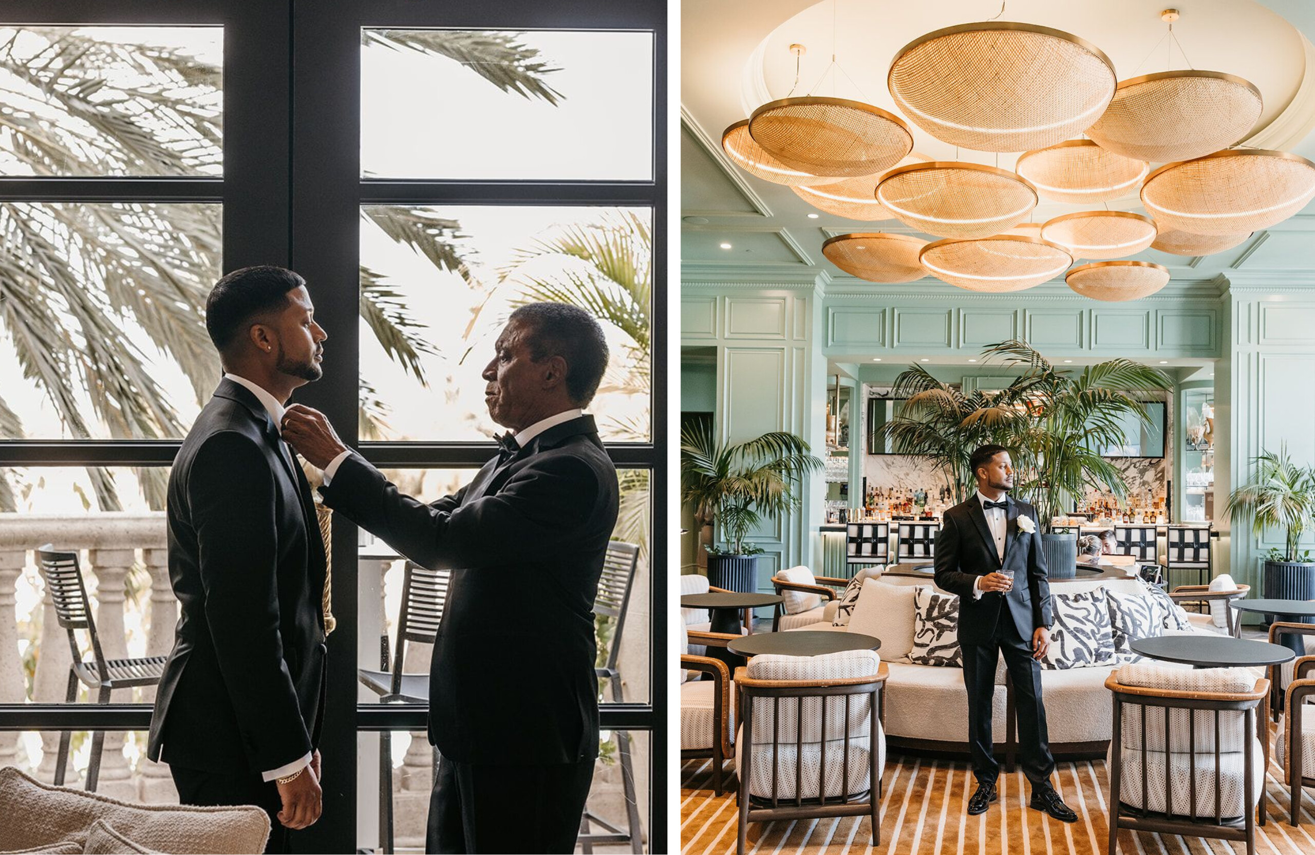 groom getting ready at The Ritz-Carlton, Grand Cayman