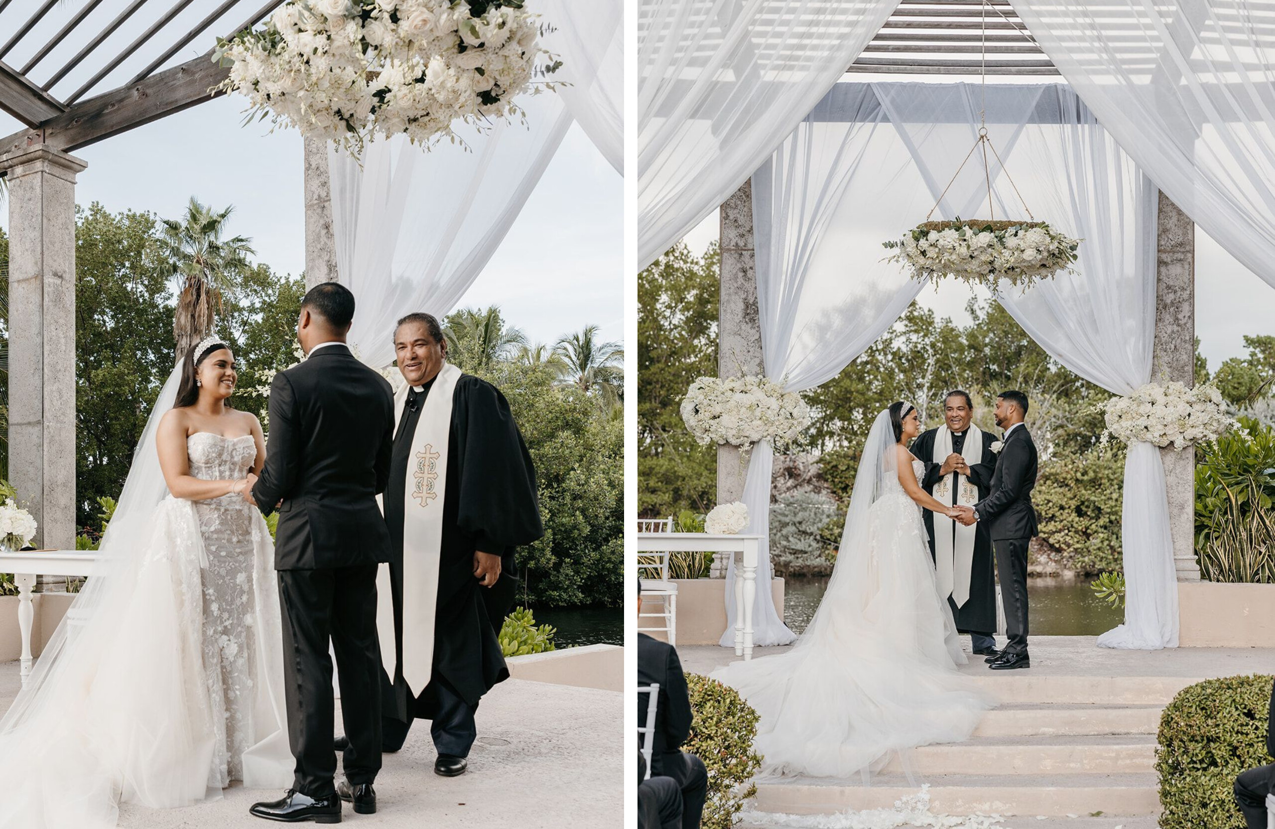 wedding ceremony and decor at The Ritz-Carlton Grand Cayman