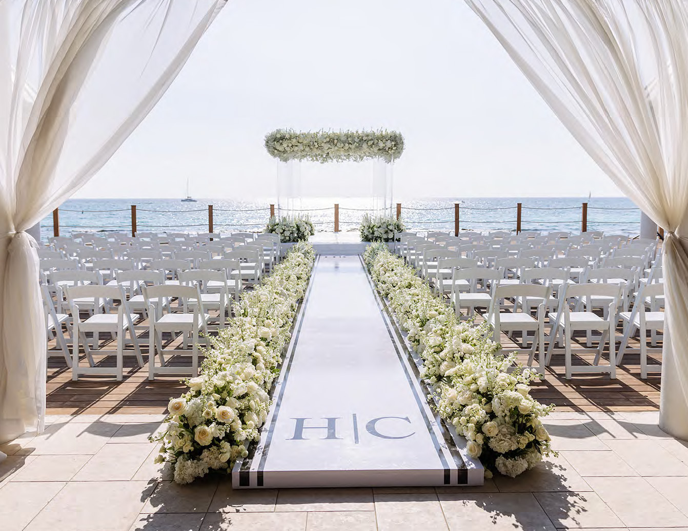 Ocean front ceremony 