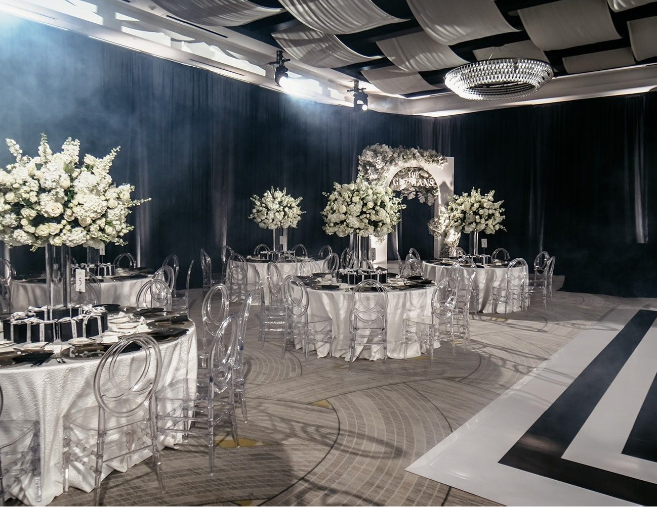 Tabletop with White Orchids 