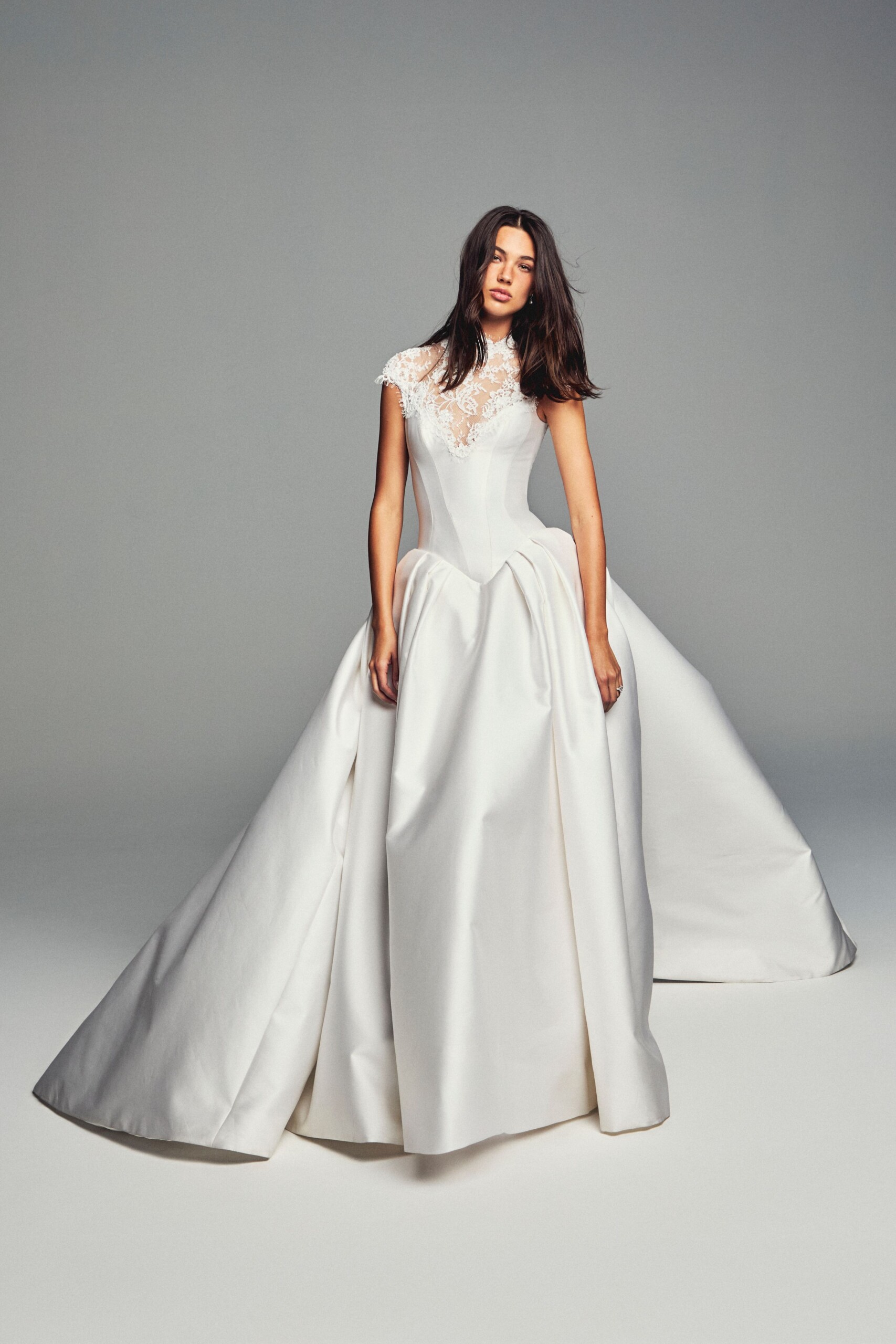 Monique Lhuillier Spring 2027 Bridal Collection 6 Basque Waist Wedding Gown