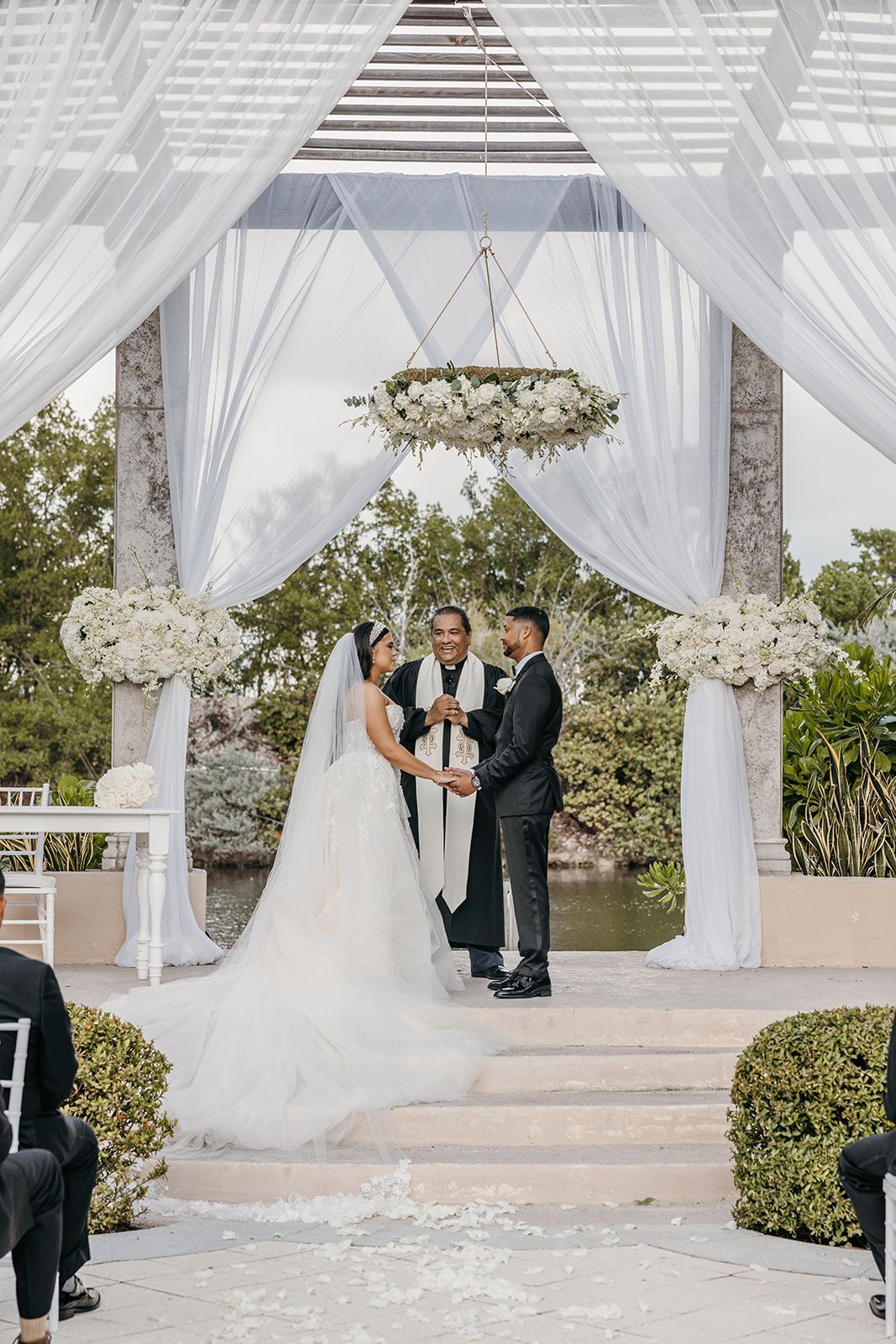 The Ritz-Carlton, Grand Cayman Couple at Ceremony The Ritz-Carlton, Grand Cayman Couple at Ceremony