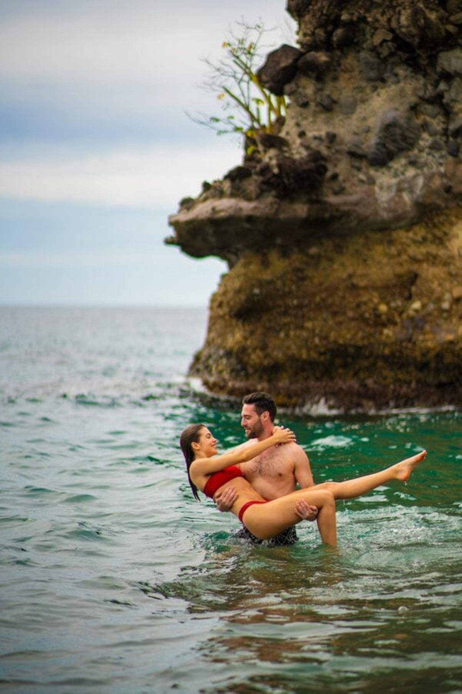 st_lucia_tourism couple swimming st_lucia_tourism couple swimming